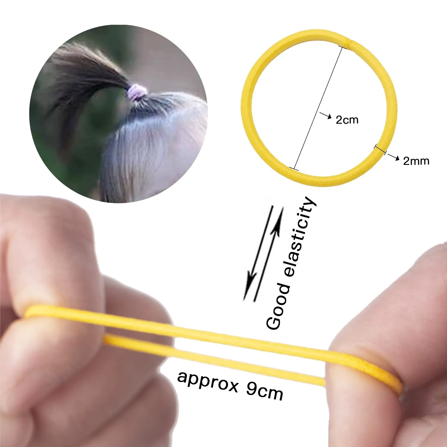 200pcs Baby Hair Ties-Toddler Hair Ties-Tiny Hair Ties For Baby Girsl-Small Hair Elastics