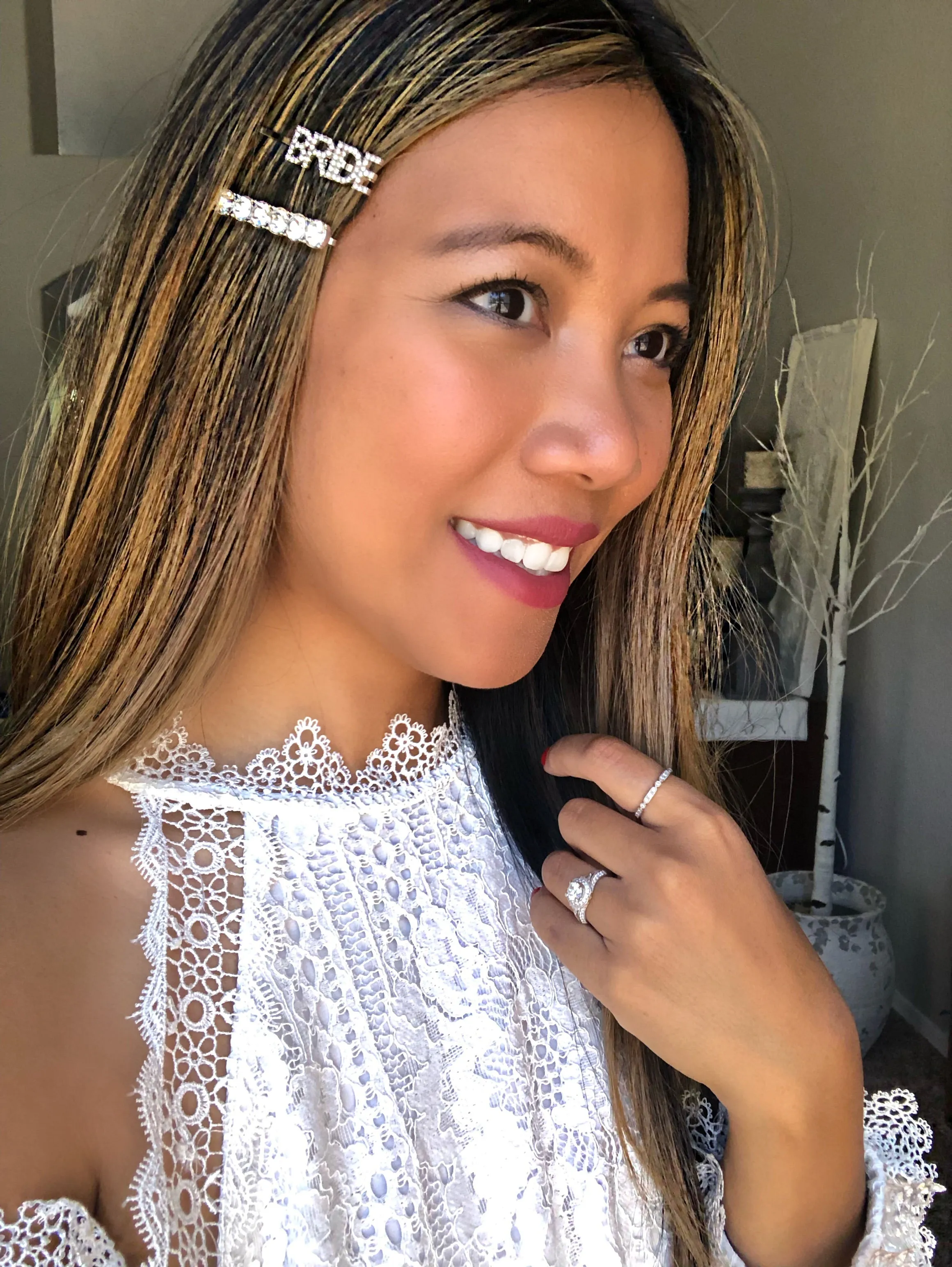 Bride Crystal Hair Bobby Pin Set