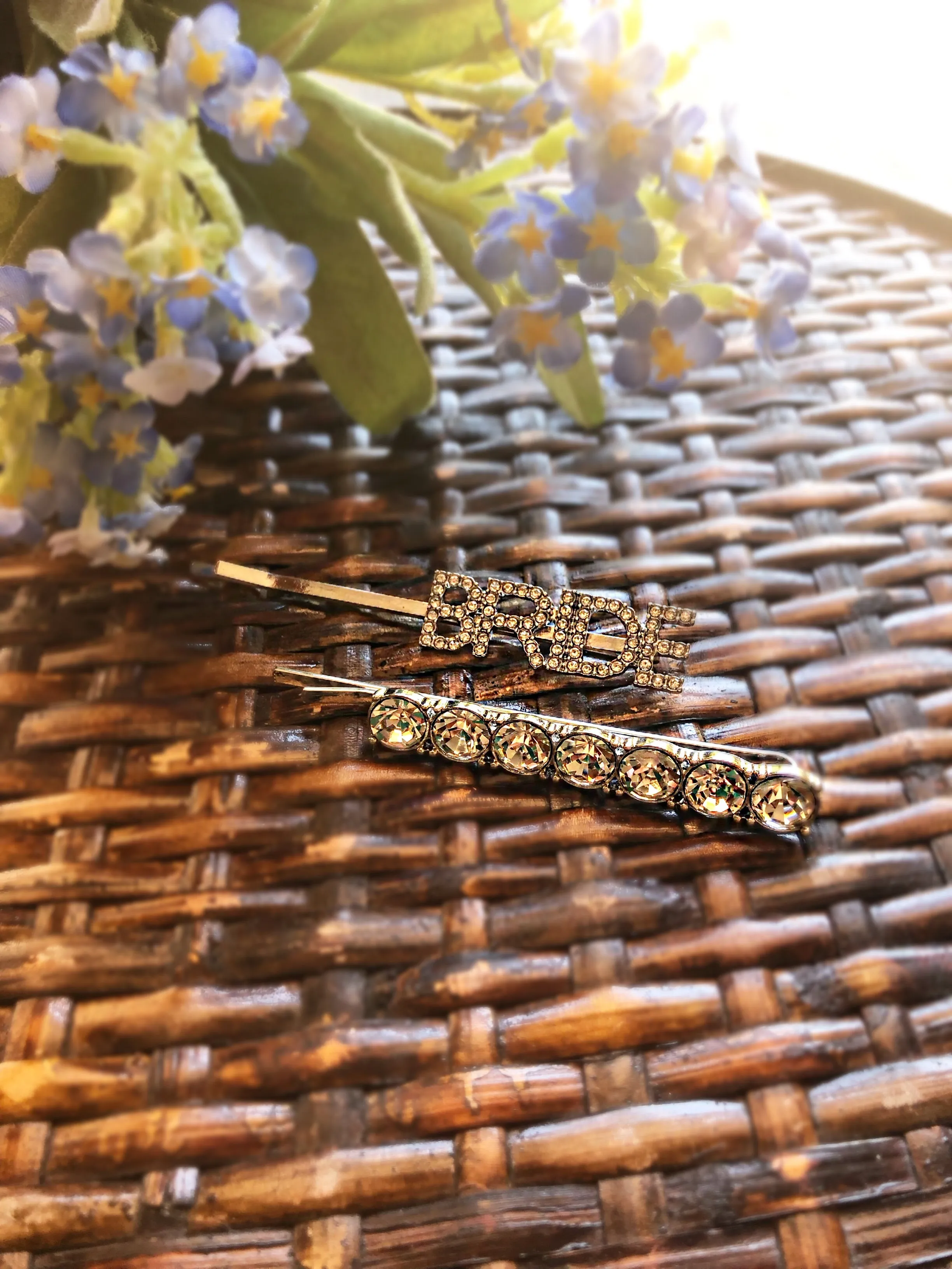 Bride Crystal Hair Bobby Pin Set
