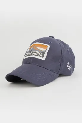 California Embroidered Cap - Teal Blue