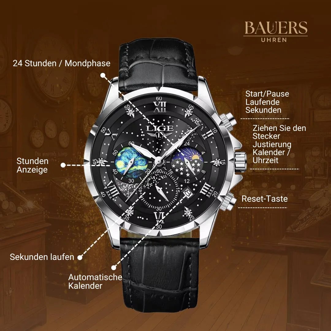 Elegant Moon Phase Watch