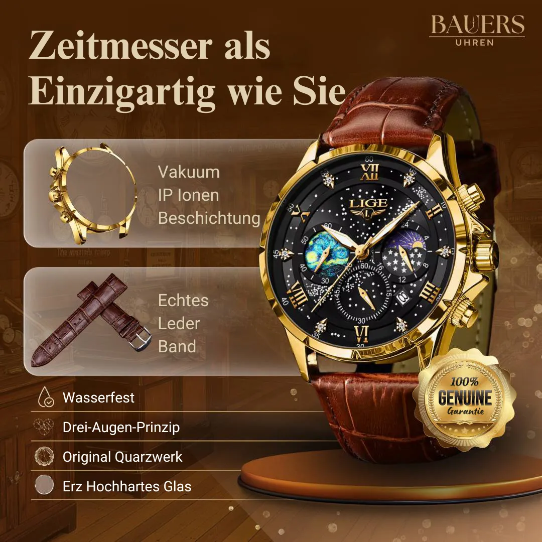 Elegant Moon Phase Watch