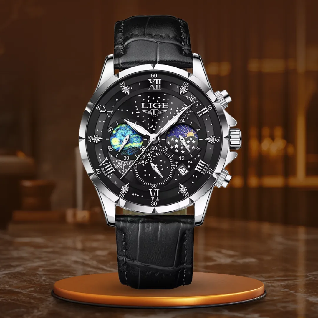 Elegant Moon Phase Watch