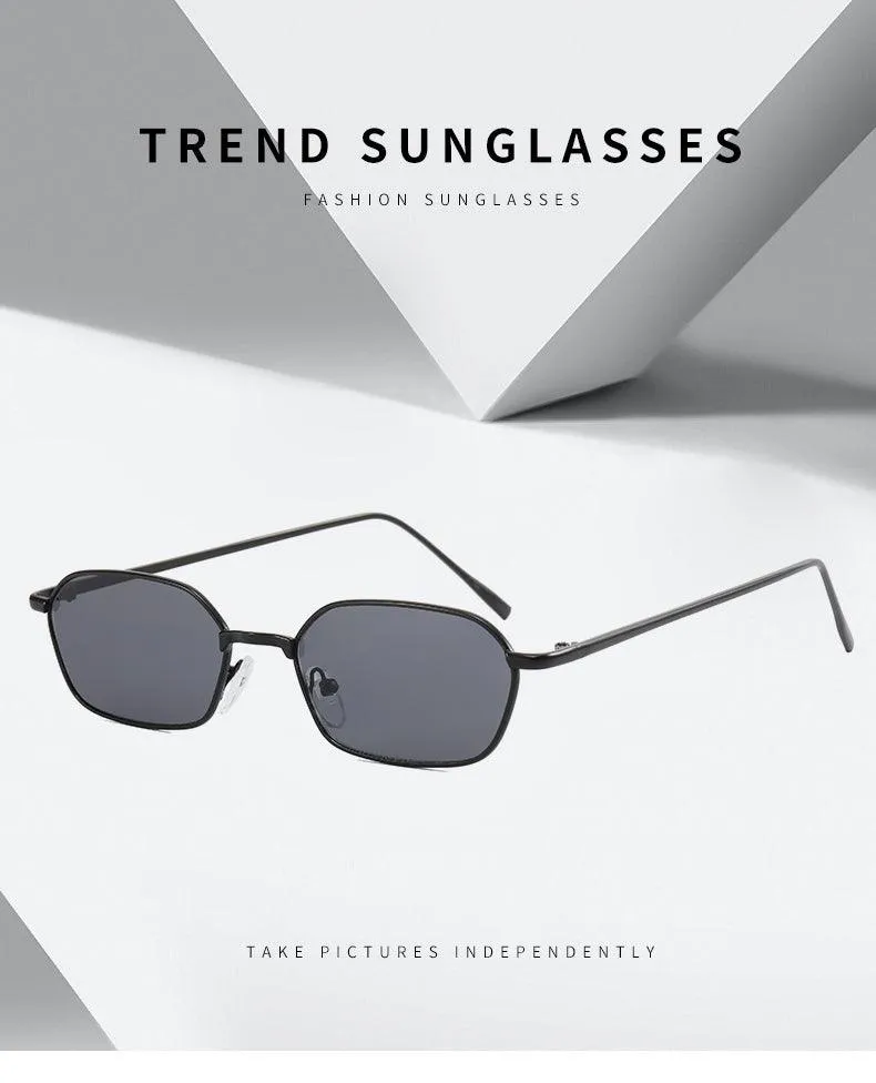 Fashion Oval Metal Frame Sunglasses