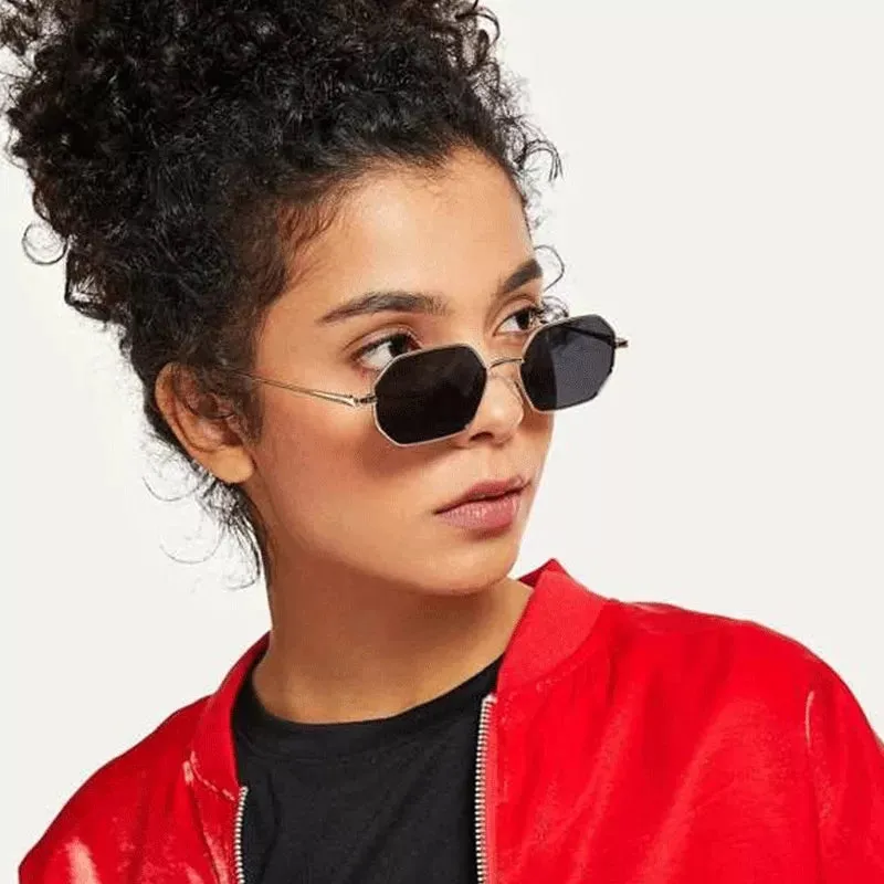 Fashion Oval Metal Frame Sunglasses