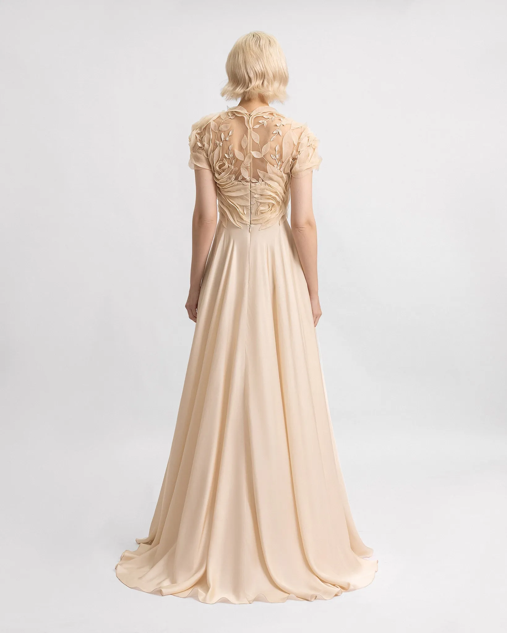 Floral Embroidered Corset Dress