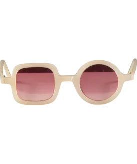 Freda Banana Pink ICF1/02 NUDE Asymmetric Tinted Sunglasses