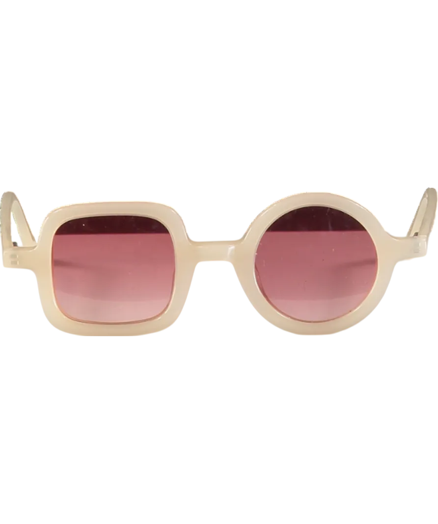 Freda Banana Pink ICF1/02 NUDE Asymmetric Tinted Sunglasses