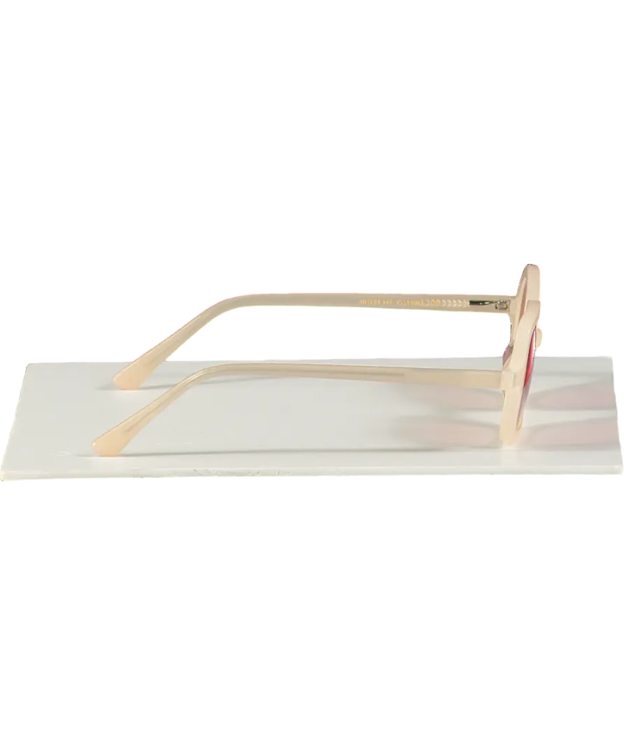 Freda Banana Pink ICF1/02 NUDE Asymmetric Tinted Sunglasses