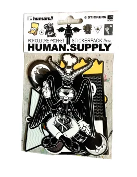 HUMAN.SUPPLY Pop Culture Prophet occult sticker pack one (6 stickers   freebie)