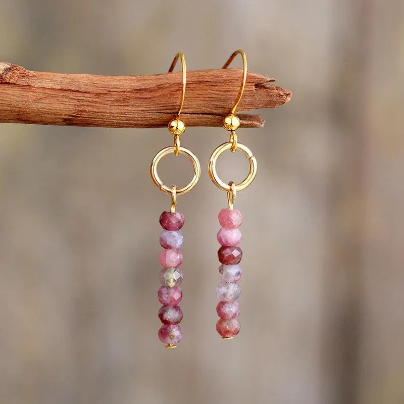 Ngawa Picture Jasper Dangle Earrings