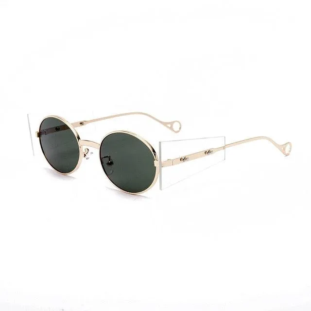Punkish Oval Round Sunglasses