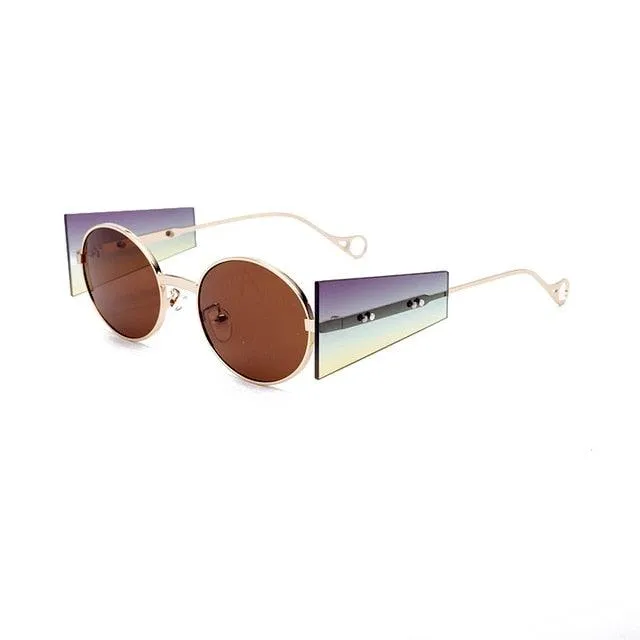 Punkish Oval Round Sunglasses