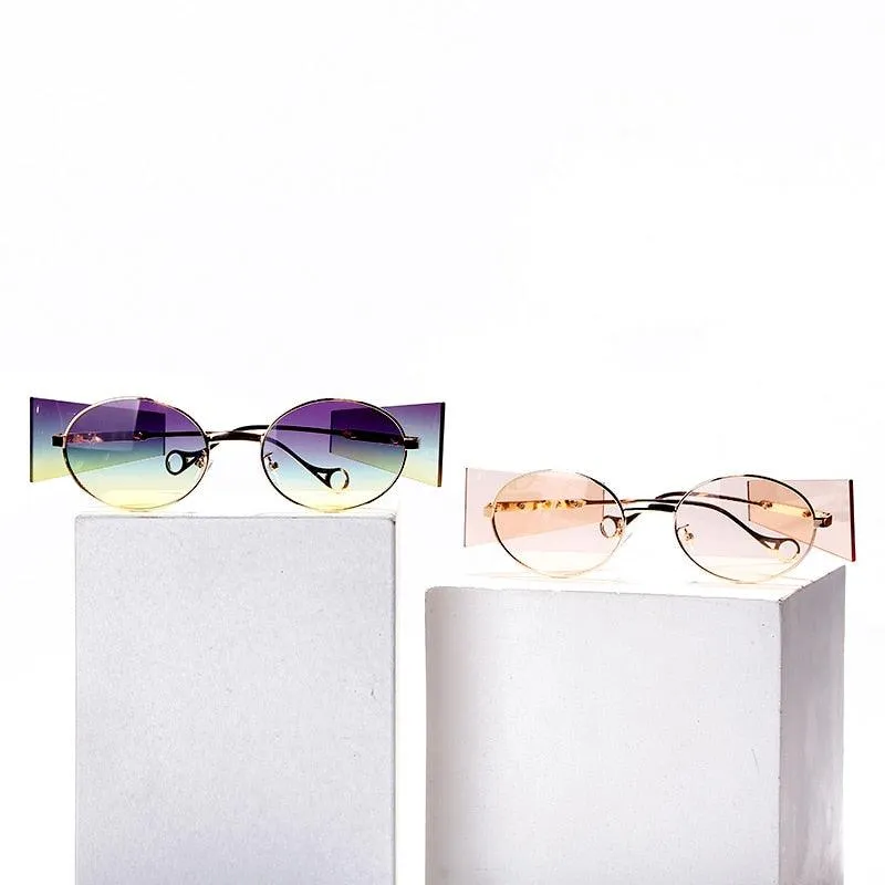Punkish Oval Round Sunglasses