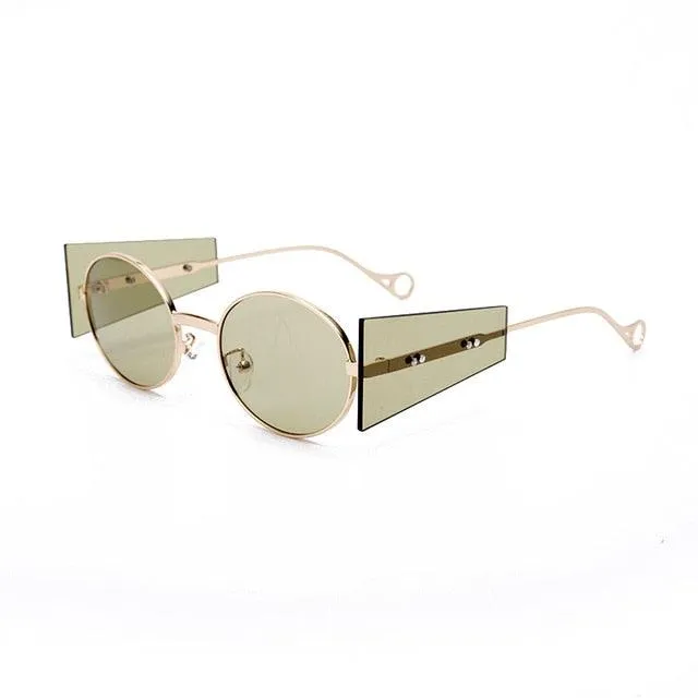 Punkish Oval Round Sunglasses