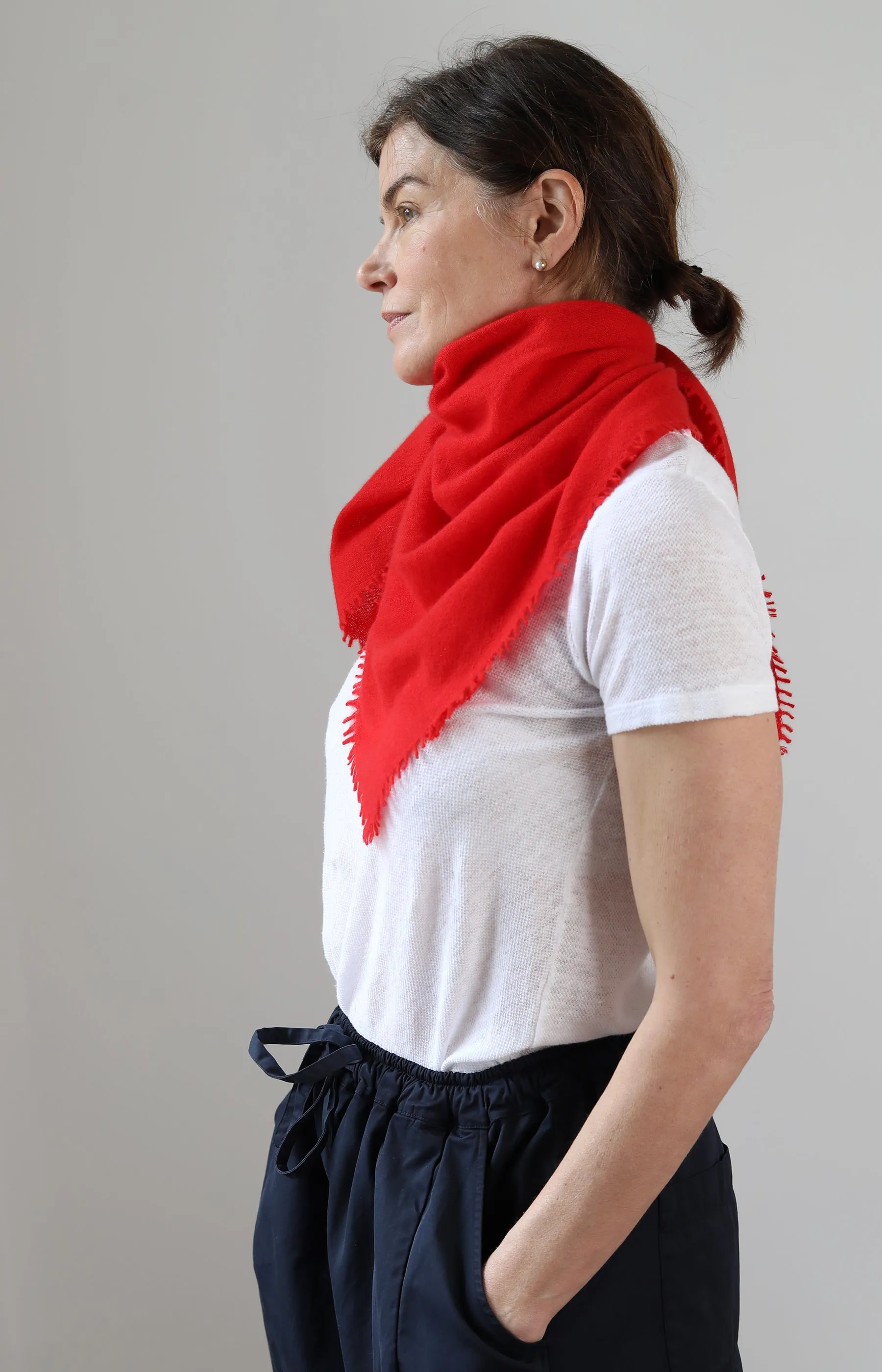 Red Cashmere Scarf