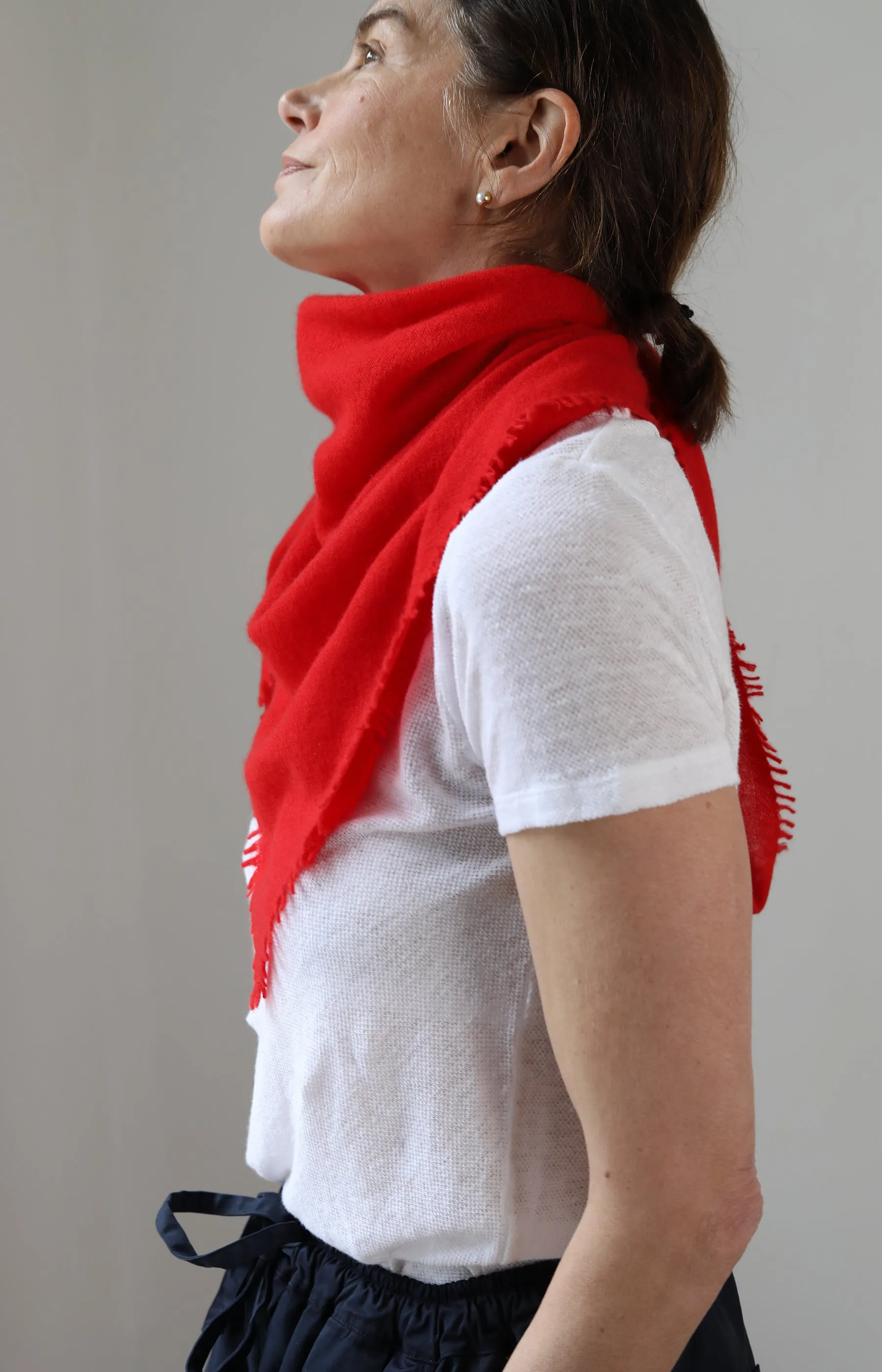 Red Cashmere Scarf