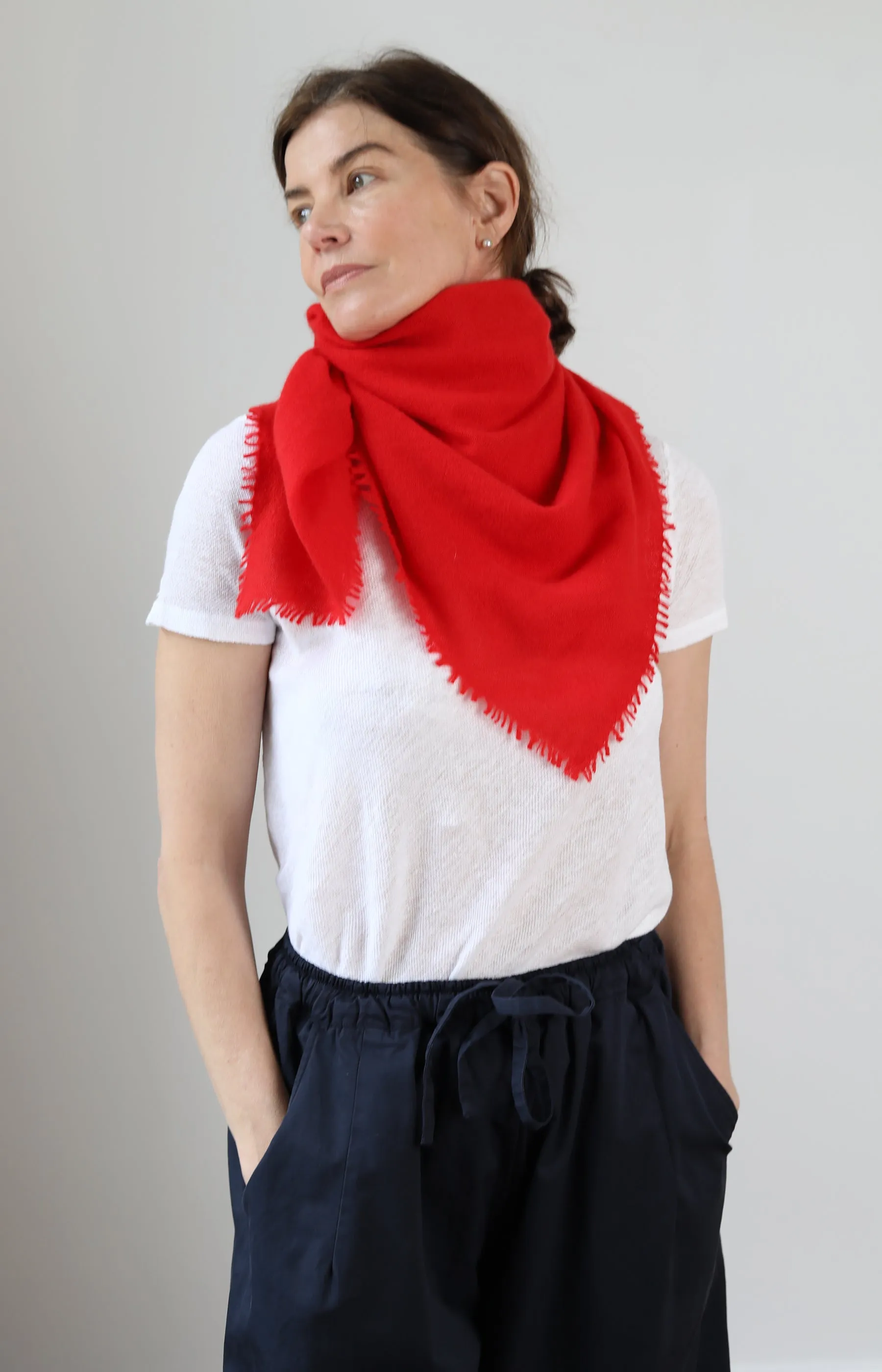Red Cashmere Scarf