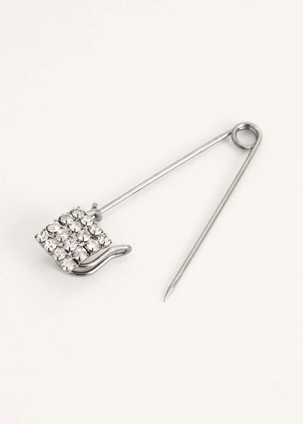 SUZIE CRYSTAL SQUARE PIN BROOCH