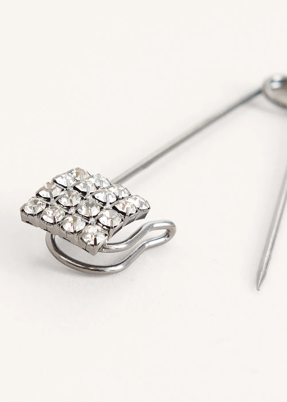 SUZIE CRYSTAL SQUARE PIN BROOCH