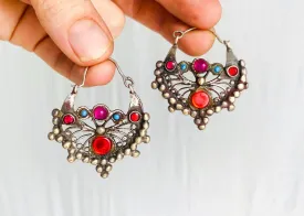Vintage Balochi Earrings. Silver. 0431.